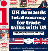 UK-US Trade Deal I Front Page